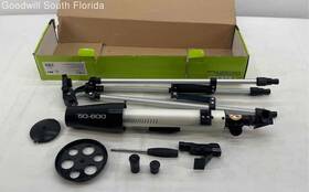Edu Science T600 Astro Precision 50-600 Refractor Telescope With Tripod In Box