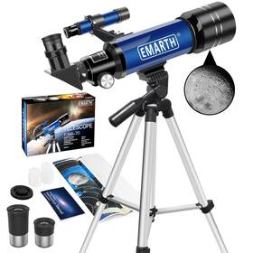 Emarth Tele-01 Telescope 70mm Aperture Kids With 2 Eyepieces 360mm Refractor Por