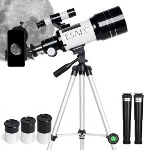 Esako 711181578515 Telescope For Kids And Adults 70mm Portable Beginner Telescopes With 3 Eyepieces Esako 711181578515 Telescope For Kids And Adults 70mm Portable Beginner Telescopes With 3 Eyepieces