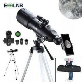 Esslnb Ess2012 80mm Lens Telescope 16-133x With Phone Holder Carry Bag High Tripod Moon Watching