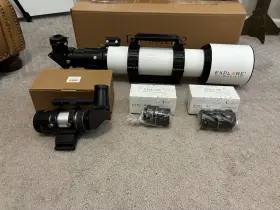 Fdc100 Explore Scientific Explorer Telescope 102mm 4 Inch White Tube With 2.5 Hex Fo