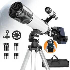 Fotoumgl Fo-t70a400 Telescope For Adults And Kids High Powered 70mm Aperture 400mm Astronomy Tel