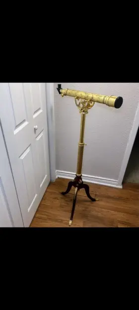 Ykl54 Franklin Mint Royal Observatory Telescope- - Solid Brass Gold Ykl54 Franklin Mint Royal Observatory Telescope- - Solid Brass Gold