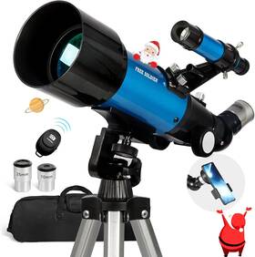 Free Soldier 925810098914 Telescope For Adults Astronomy Beginners - 70mm Aperture And 400mm Focal Leng