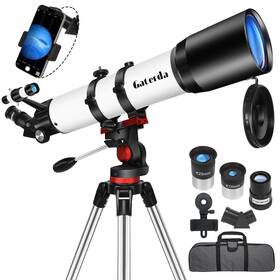 Gaterda 90800-001 Telescope For Adults 90mm Aperture High Powered Refractor 28x-210