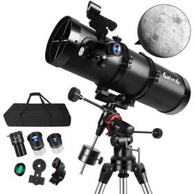 Gaterda Gaterda-us-150eq-case Telescope 150eq For Adults Astronomy Professional Newtonian