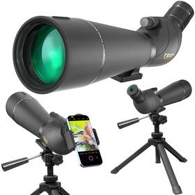 Gosky 797606911815 Updated 20-60x85 Dual Focusing Spotting Scopes With Tripod Carrying Bag And