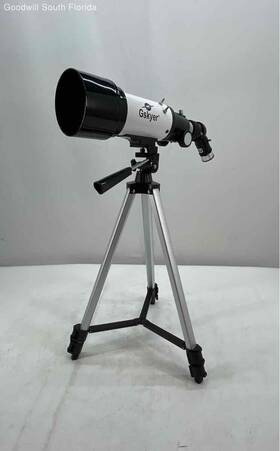 Gskyer Az60100 White Black Astronomical Refractor Telescope With Tripod Stand