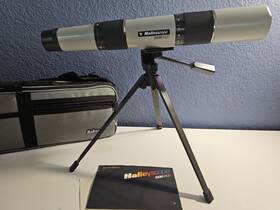 Halleyscope Hoc-40a Zoom 2400 With Stand And Carrying Case Slight Damage