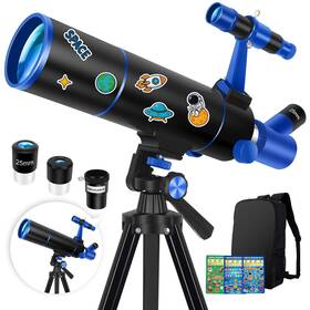 Hawkko Hawkko-us-80500-black Telescope For Adults And Kids Beginners 80mm 80600 80500-blackblue