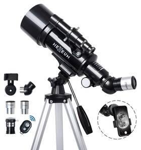 Hexeum 755987116229 Telescope 70mm Aperture 500mm - For Kids And Adults Astronomical Refract