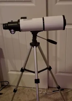 Hexeum 80/600 Refractor Telescope 80mm Aperture With Tripod And Accessories