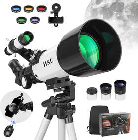 Hsl 445014819874 Hsl70400 Telescope For Kids 8-12 Adults High Powered 70mm Aperture