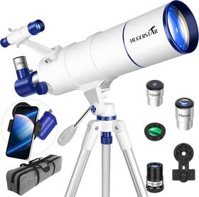 Hugerstar 313114184185 Telescope For Adults High Powered 90mm Aperture 550mm Portable Refractor