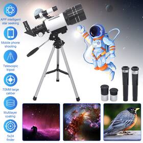 Ikaufen 980595623672 Professional Astronomical Telescope With High Tripod For Hd Viewing Adults Kids