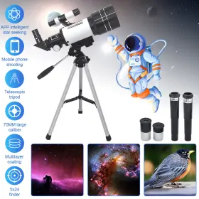 Ikaufen 980595623672 Professional Astronomical Telescope With High Tripod For Hd Viewing Adults Kids