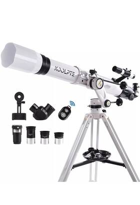 Koolpte 957825488107 Telescope Digital Eyepiece 900x90mm Astronomy Refracting Aperture