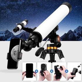 Liteler Xd70070 700mm Astronomical Telescope 525x With Phone Adapter For Beginner Moon Watching