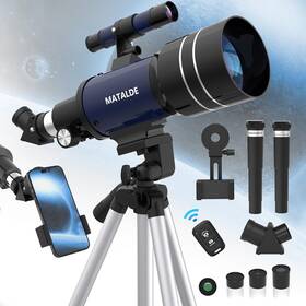 Matalde J24081601-chumi-us-fba Telescope For Kids 70mm Aperture 15x-150x Az Mount Telescopes Astronom