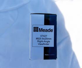 Meade 072427 07427 #825 8x25mm Right Angle Viewfinder - New In Box