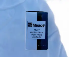 072427 Meade 07427 #825 8x25mm Right Angle Viewfinder - New In Box