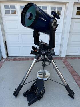 Meade 12&quot Lx200 12 Inch F/10 Schmidt Cassegrain Telescope 1000s In Extras