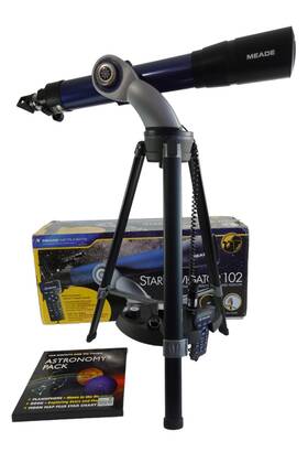 Meade 20099 Complete Starnavigator 102 Talking Interactive Refracting Telescope Set