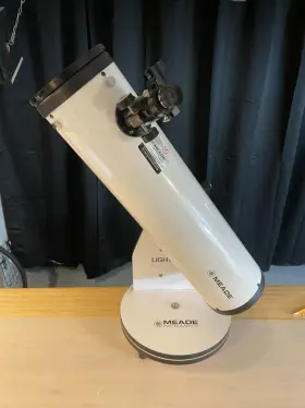 203003 Meade Lightly Used Lightbridge Mini 130 Dobsonian Telescope And Accessories