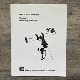 Meade Ds-114at Instruments Reflecting Telescope Instruction Manual