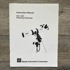 Ds-114at Meade Instruments Reflecting Telescope Instruction Manual