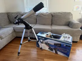 Ds-2090at-tc Meade Self Guided Refracting Telescope With Original Box Powers On