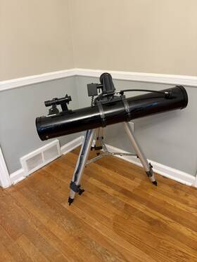 Meade Electronic 114eq-hd Telescope 114eq With Motorized Stand - Untested