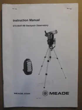 Etx-60at-bb Meade Backpackobservatory Instruction Manual