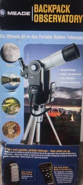 Meade Etx-80at-bb Telescope Model Backpack Observatory
