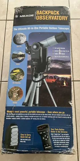 Etx-60 Meade Ext60 Telescope Portable Outdoor Backpack Observatory With Accessories Etx-60 Meade Ext60 Telescope Portable Outdoor Backpack Observatory With Accessories