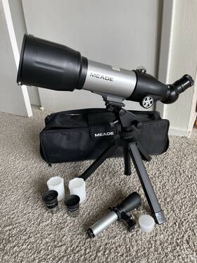 Meade Ma17 Telescope And Tripod With Ma9mm Ma17.5mm