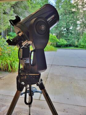 Meade Meadelx200gps Lx200 Gps 8 Inch Schmidt-cassegrain Telescope With Tripod Black