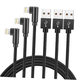 Hi-mc01 Mobiller Llc Fast Charging Cable 3ft Right Angle 3 Pack Nylon Braided Speed Hi-mc01 Mobiller Llc Fast Charging Cable 3ft Right Angle 3 Pack Nylon Braided Speed
