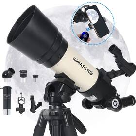 Move Shoot Move Telescope-01 Telescopes For Adults Astronomy Beginners - Professional 80mm Aperture 400mm