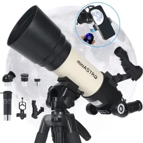 Telescope-01 Move Shoot Telescopes For Adults Astronomy Beginners - Professional 80mm Aperture 400mm