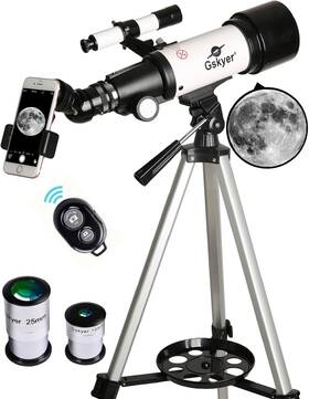 Nextwavefind 445007072040 Telescope 70mm Aperture 400mm Az Mount Astronomical Refracting For Ki