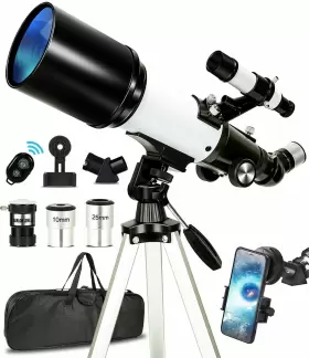 Sb-122 Nujarzy Telescope 80mm Aperture 500mm - Astronomical Portable Refracting Fully Multi Sb-122 Nujarzy Telescope 80mm Aperture 500mm - Astronomical Portable Refracting Fully Multi