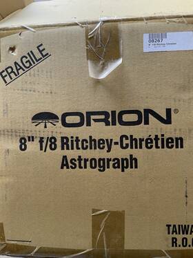 Orion 08267 8 Inch F/8 Ritchey-chr Tien Astrograph Catadioptric Telescope In Aperture