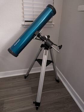 Orion 09843 Spaceprobe 3 Inch Equatorial Reflector Telescope Teal Green