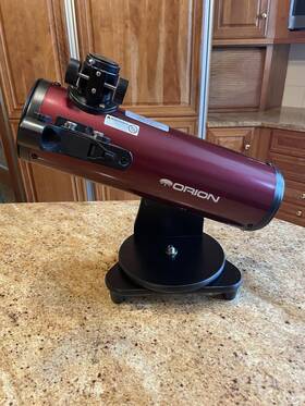 Orion 09851 Skyscanner 100 Newtonian Reflector Telescope Tabletop 100mm Starpointer