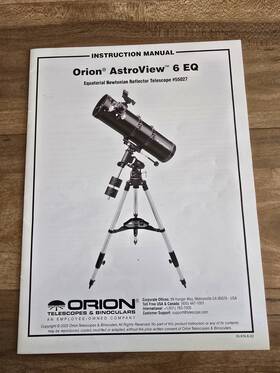 Orion 55027 Astroview 6 Eq Reflector Telescope With Equatorial Mount