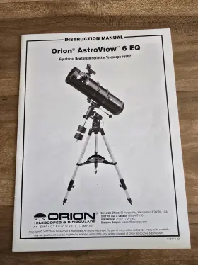 55027 Orion Astroview 6 Eq Reflector Telescope With Equatorial Mount