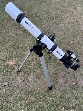 Orion 9024 Mead Ds-80 Astronomical Telescope With Tripod Good Condition