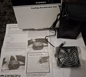 Orion G23079 Telescope Accelerator Fan Cooling System Xt8 Xt10 Dobsonian Newtonian 12v