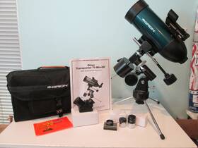 Orion Min-70eq Transporter 70 Min-eq #9859 Tabletop Equatorial Refracting Telescope